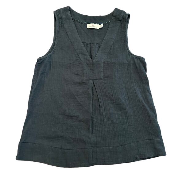 Vineyard Vines Womens navy blue crinkle cotton tank Size XS - Picture 1 of 5